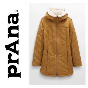 Prana beautiful carmel color quilted jacket